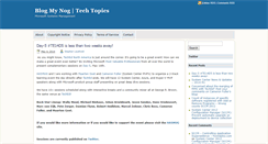 Desktop Screenshot of blogmynog.com